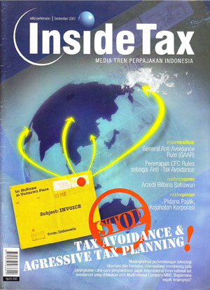 Inside Tax Edisi Perdana - Tax Planning, Aggresive Tax Planning, Tax Avoidance, Tax Evasion dan Anti Tax Avoidance