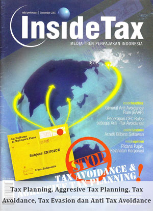 Inside Tax Edisi Perdana - Tax Planning, Aggresive Tax Planning, Tax Avoidance, Tax Evasion dan Anti Tax Avoidance
