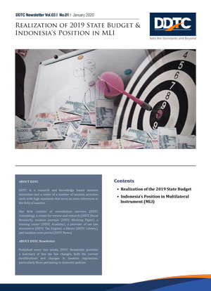 Newsletter - Realization of 2019 State Budget & Indonesia's Position in MLI