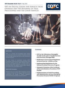 Newsletter - VAT on Digital Goods and Services from Overseas and The Resuming of Trial Proceedings and Tax Court Services
