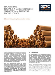 Policy Note - Toward a More Balanced and Certain Tobacco Excise Policy
