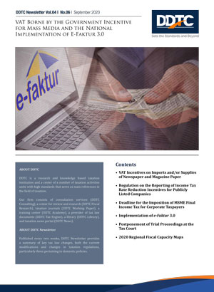 Newsletter - VAT Borne by the Government Incentive for Mass Media and the National Implementation of E-Faktur 3.0