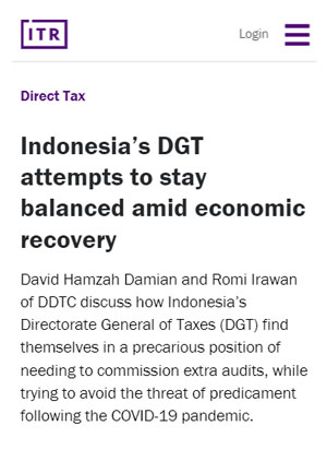 Indonesia’s DGT Attempts to Stay Balanced Amid Economic Recovery