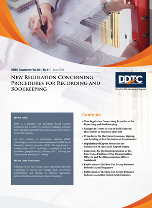 Newsletter - New Regulation Concerning Procedures for Recording and Bookkeeping