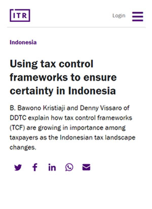 Using Tax Control Frameworks to Ensure Certainty in Indonesia